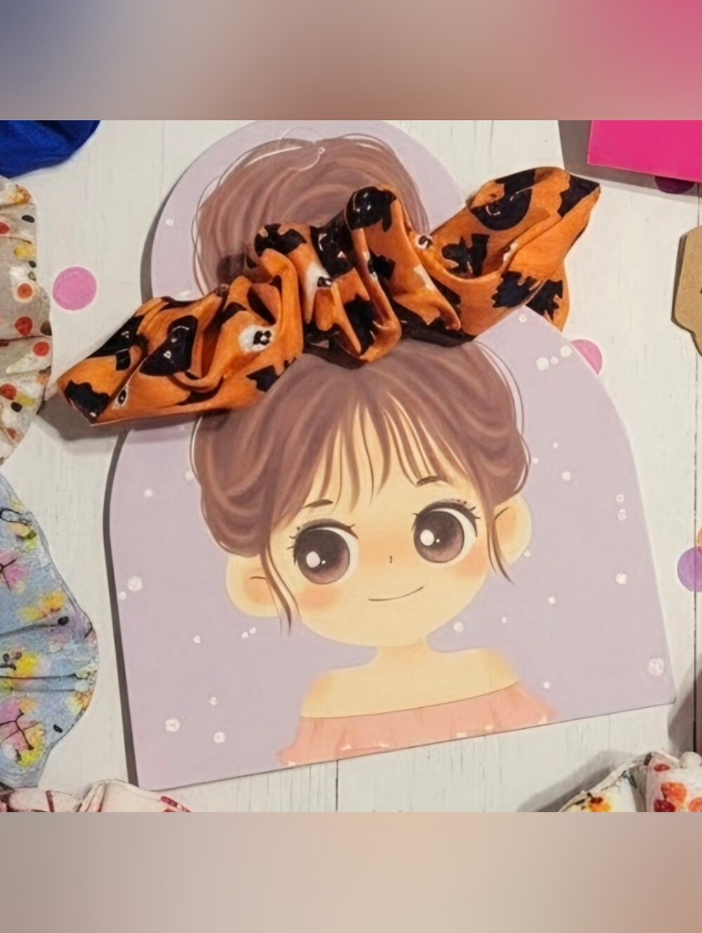 3 Halloween Hair Scrunchie Bow